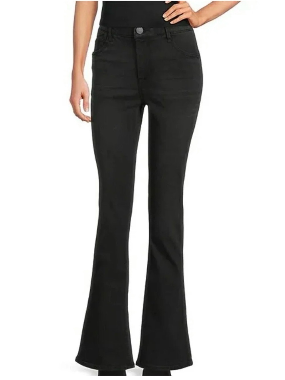 Democracy Black High-Rise Flare Jeans